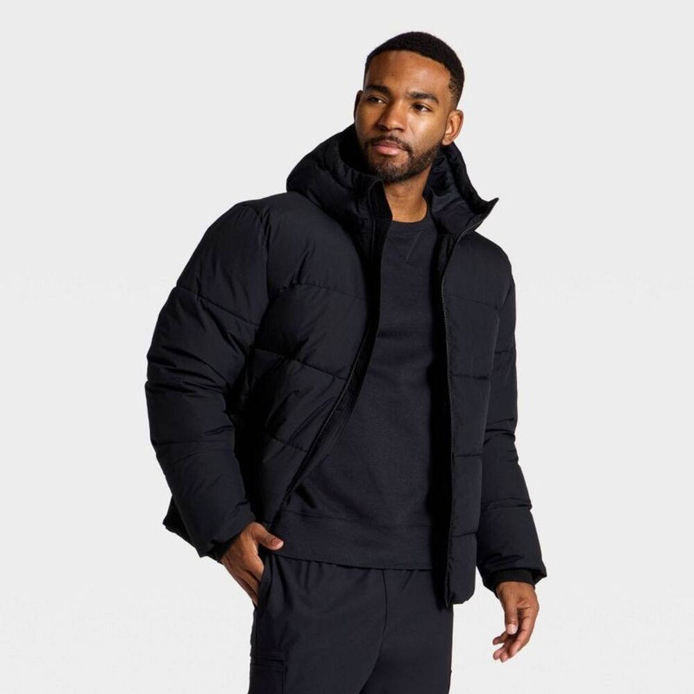 Men's Heavy Puffer Jacket - All In Motion Black XXL